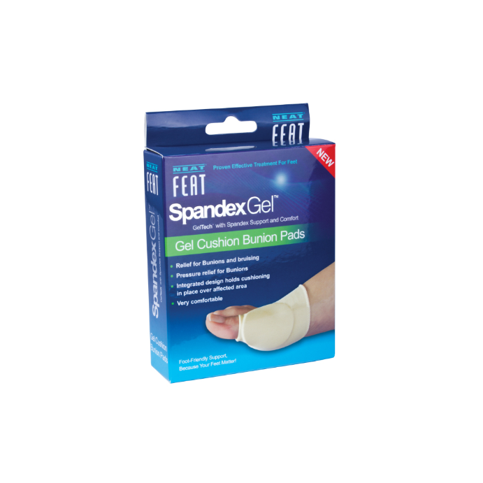 Neat Feat Spandex Gel Cushion Bunion Pads Large 1 Pair