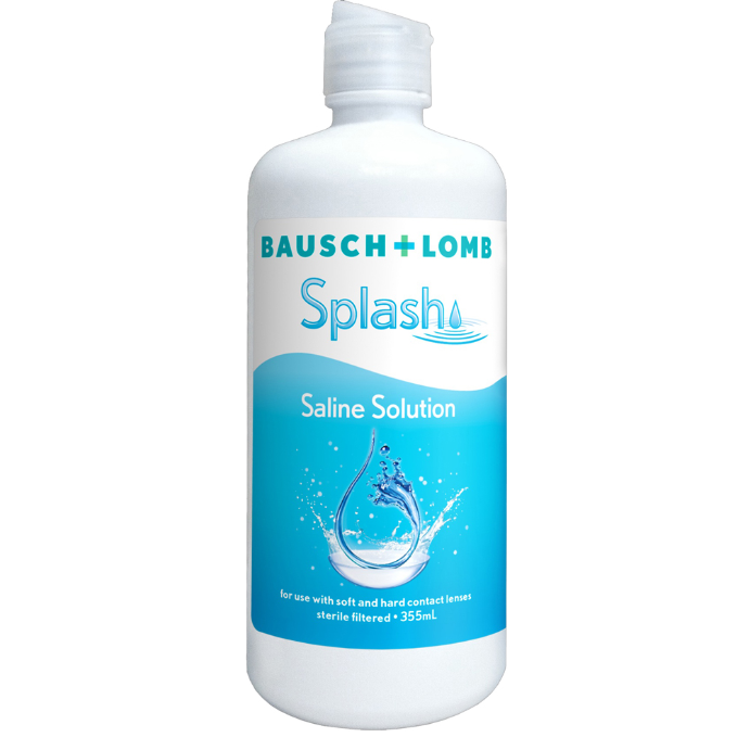 Bausch & Lomb Splash Saline Solution 335mL