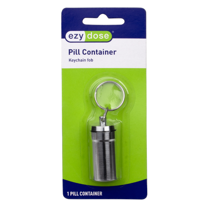 Ezy Dose Pill Container Keychain Fob