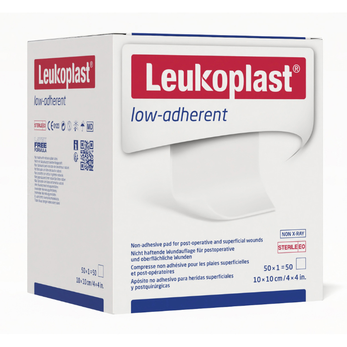 Leukoplast Low Adherent Dressing STERILE 10 x 10cm Box 50