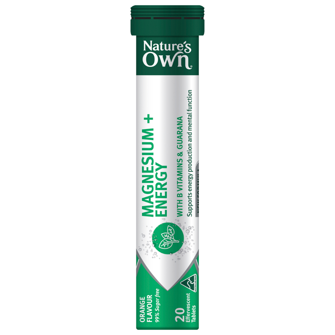 Nature's Own Magnesium + Energy 20 Effervescent Tablets