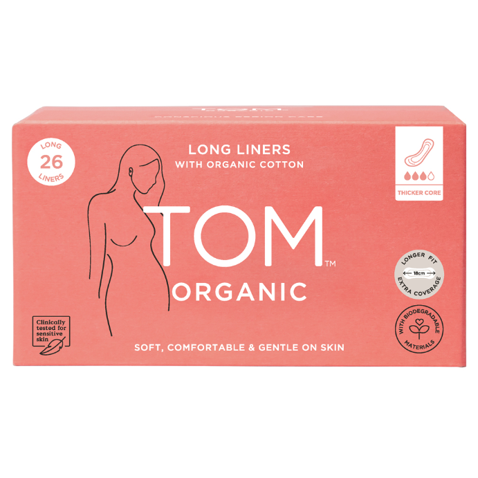 Tom Organic Liners Long & Thick 26 Pack