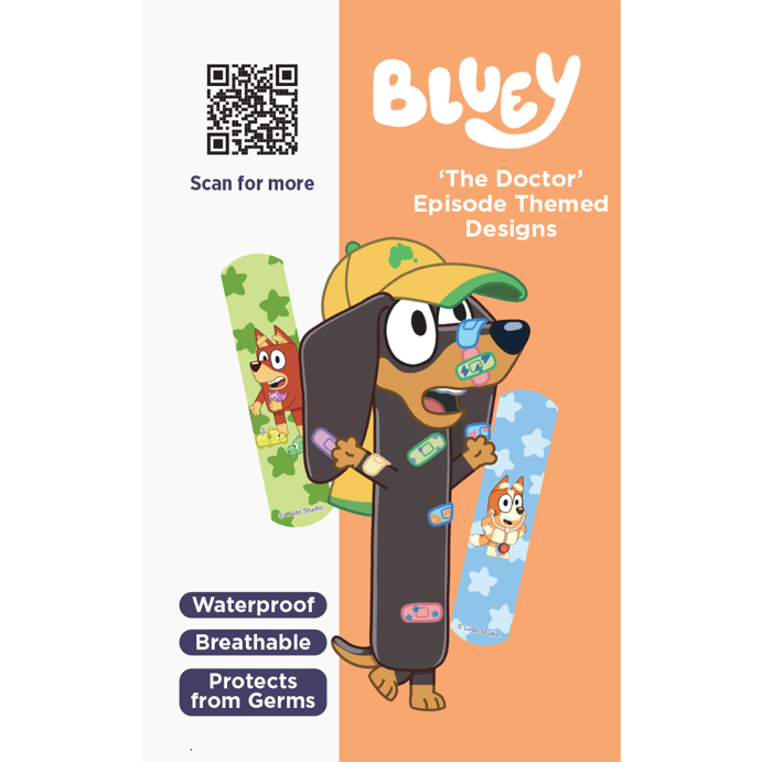 BAND-AID Bluey Waterproof 20 Sterile Strips