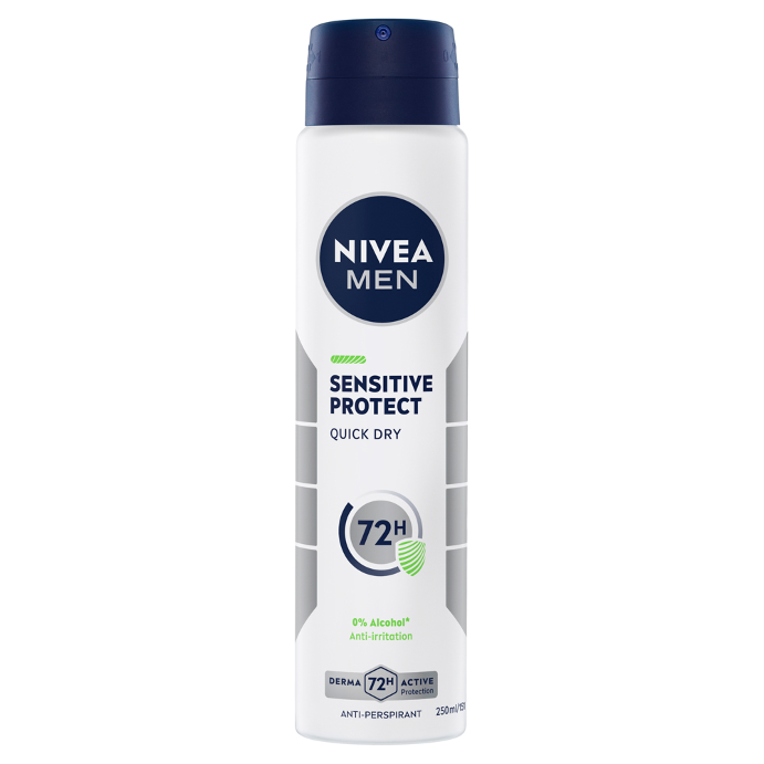 NIVEA Men Sensitive Protect Quick Dry 250mL