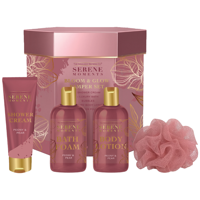 SERENE MOMENTS Bloom & Glow Pamper 4 Piece Set