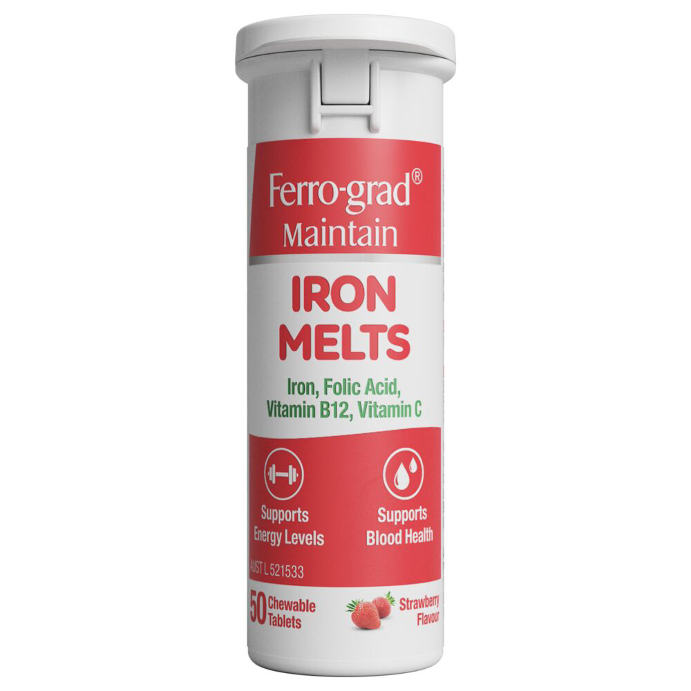 FERRO-GRAD Maintain Iron Melts 50 Chewable Tablets