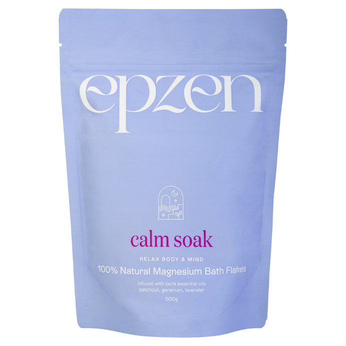 EpZen Calm Soak 100% Natural Magnesium Bath Flakes 500g