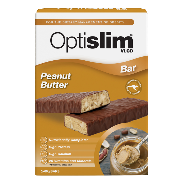 OPTISLIM VLCD Peanut Butter Bar 5 x 60g
