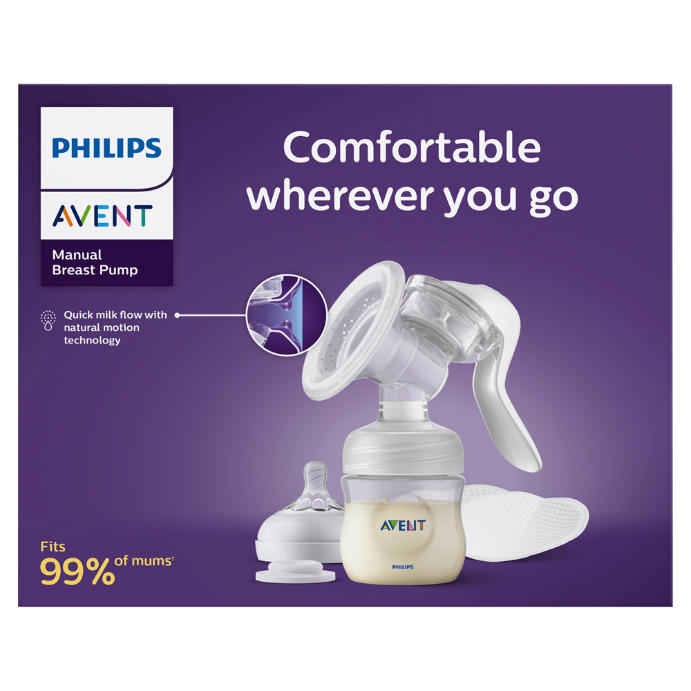 Philips Avent Manual Breast Pump with Bottle