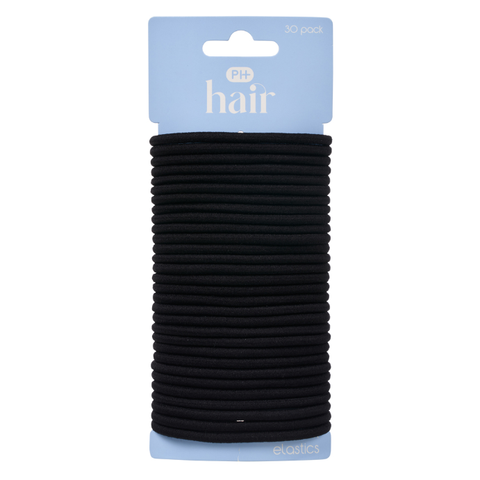 Pharmacy Health Elastics Thick Black 30 Pack