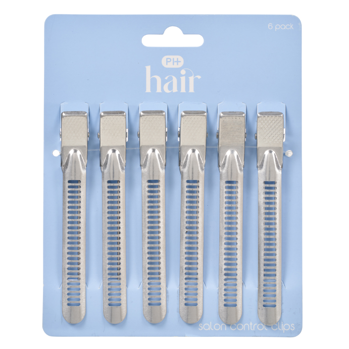 Pharmacy Health Salon Control Clips 6 Pack