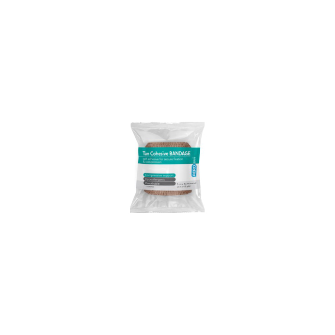AERO Cohesive Bandage Wrap 5cm x 4.5m 1 Roll
