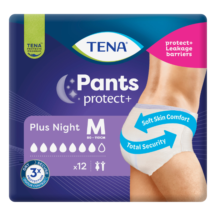 Tena Pants Plus Night Medium 12 Pack