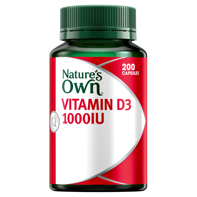 Nature's Own Vitamin D3 1000IU 200 Capsules