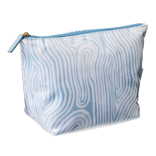 FEMME BEAUTE Large Pouch Blue Abstract 1 Piece