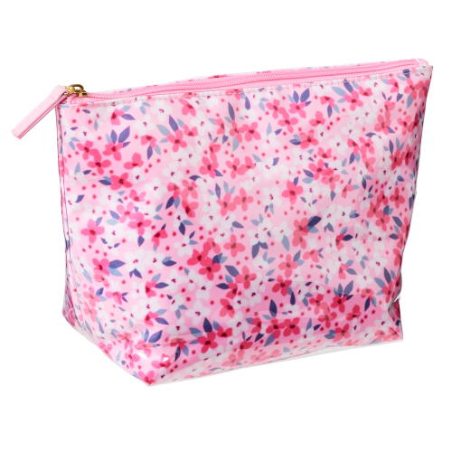 FEMME BEAUTE Large Pouch Pink Floral 1 Piece