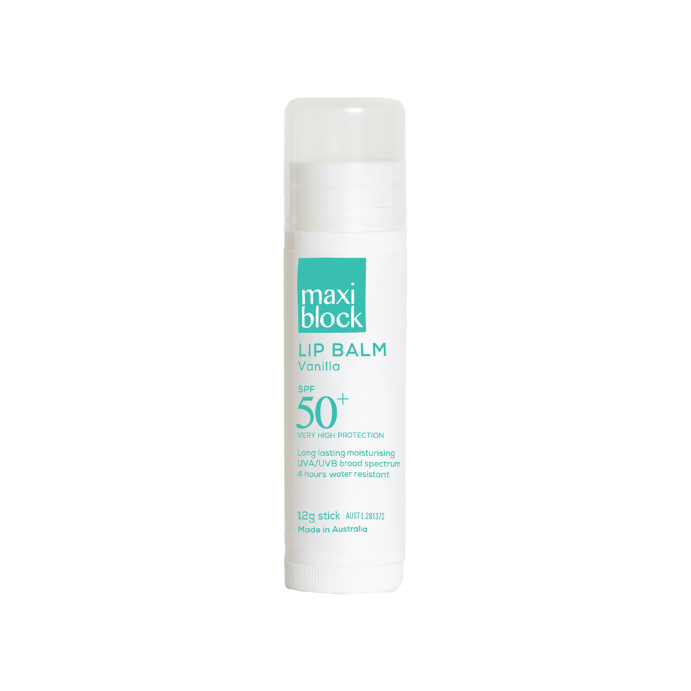 Maxiblock Sun Lip Balm Moisturising SPF 50+ Vanilla 12g