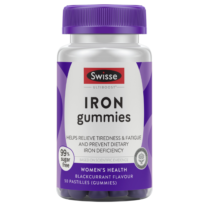 Swisse Ultiboost Iron Gummies with Vitamin C 50 Pastilles