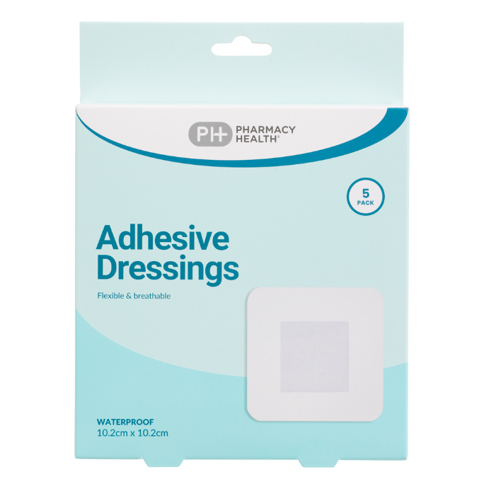 PHARMACY HEALTH Waterproof Dressing 10.2cm x 10.2cm