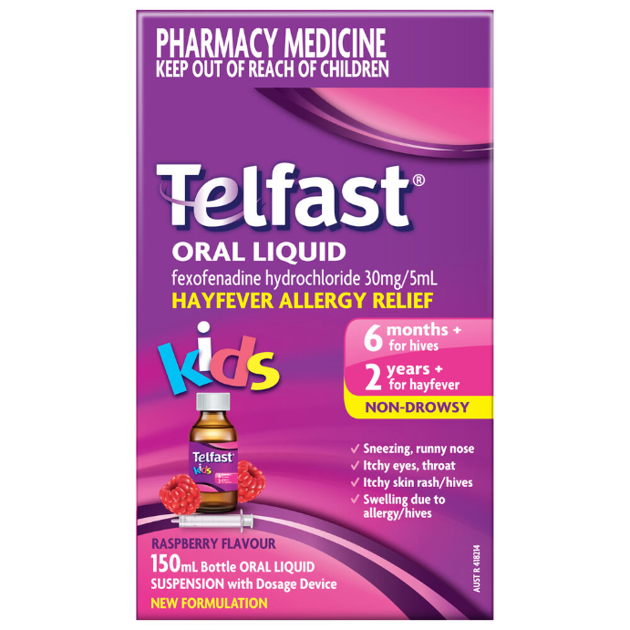 TELFAST Oral Liquid Raspberry Flavour 150mL