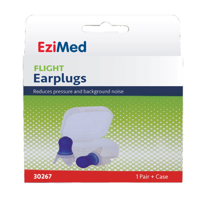 EziMed Flight Earplugs + Case 1 Pair