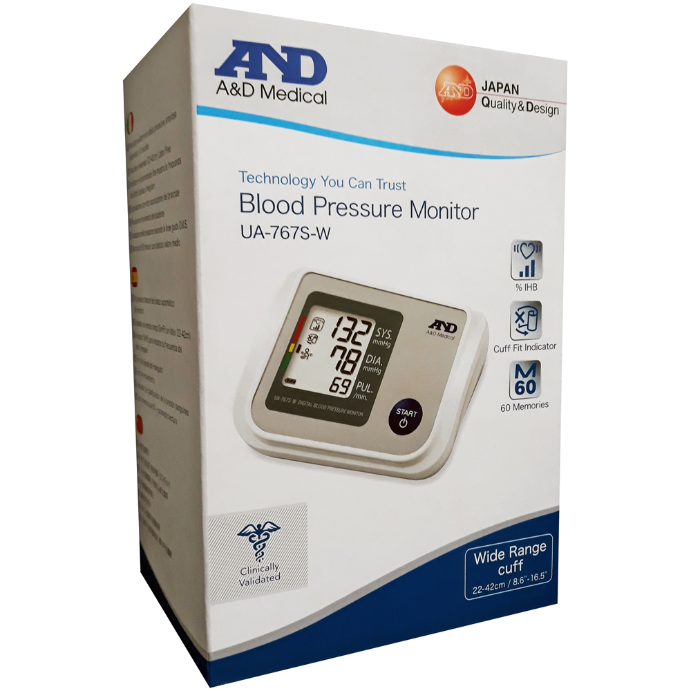 A & D Digital Blood Pressure Monitor Wide Cuff
