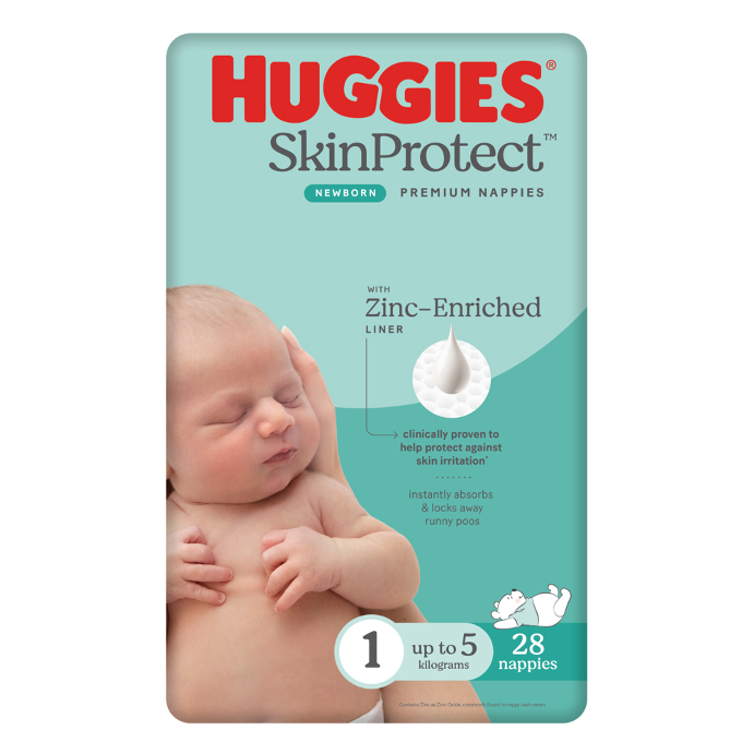 Huggies Skin Protect Newborn 28 Nappies