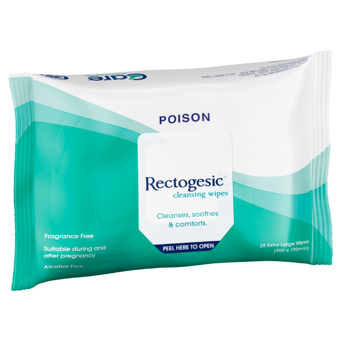 RECTOGESIC Cleansing Wipes 25 Pack