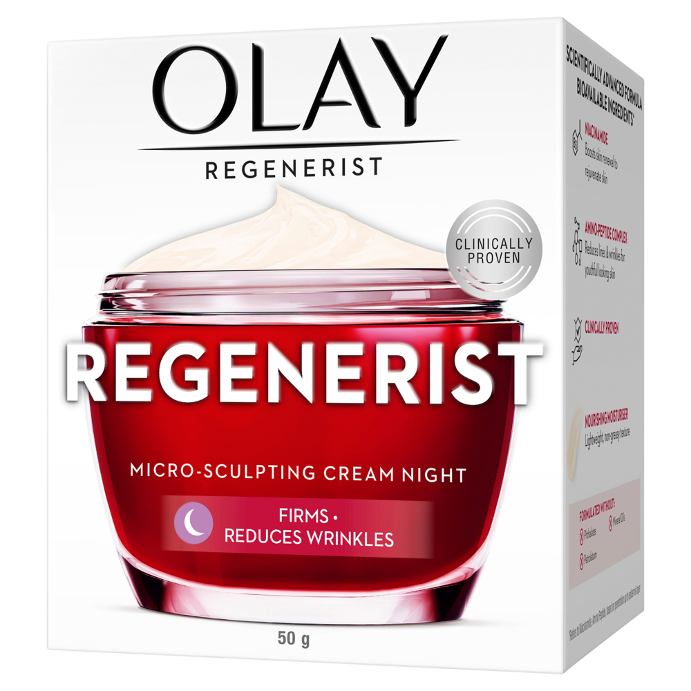 Olay Regenerist Micro-Sculpting Night Face Cream Moisturiser 50g