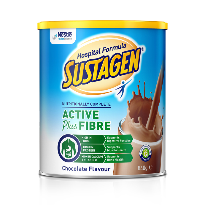 Sustagen Hospital Formula Active+Fibre Chocolate 840g