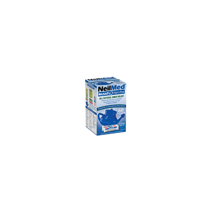 Neilmed NasaFlo Neti Pot With 60 Sachets