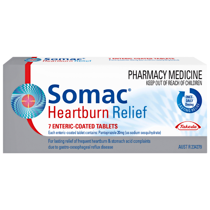 Somac Heartburn Relief 20mg 7 Tablets