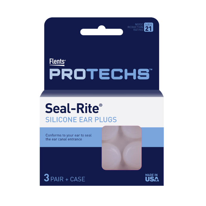 Flents F406-103 Seal Rite Soft Silicone Ear Plugs 3 Pairs