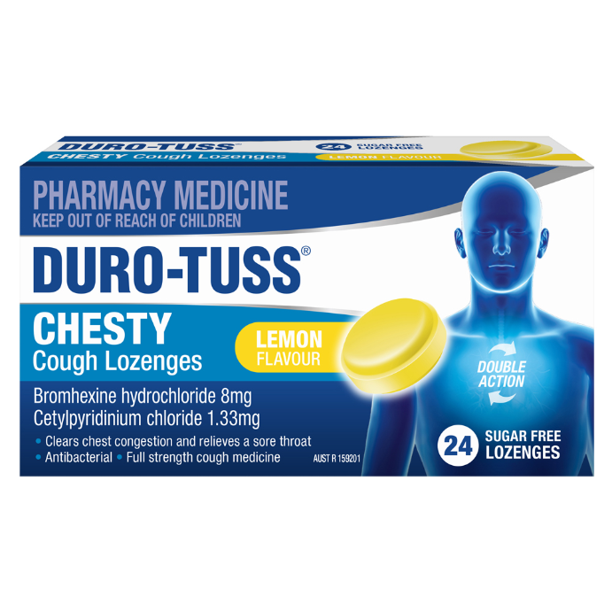 Duro-Tuss Chesty Cough Lemon Flavour 24 Lozenges