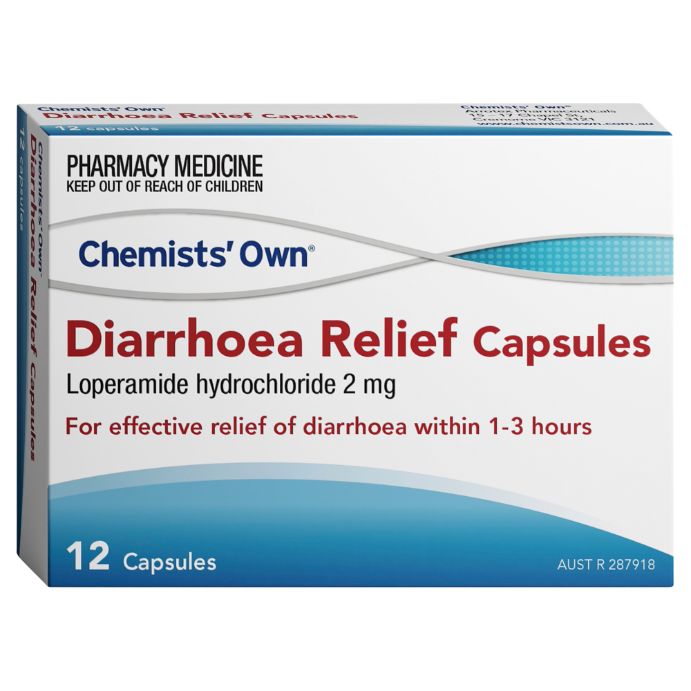 Chemists' Own Diarrhoea Relief 12 Capsules