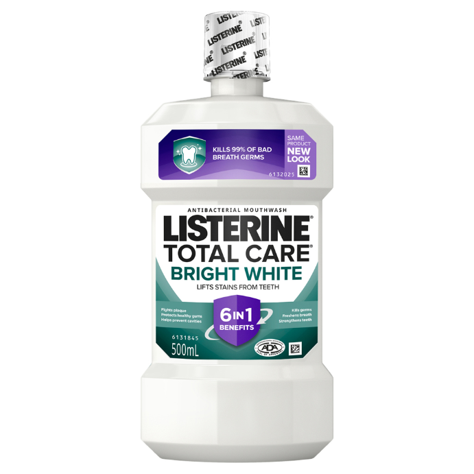 Listerine Bright White Mouthwash 500mL