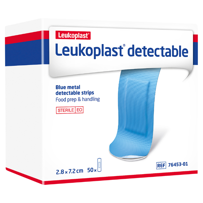 LEUKO Leukoplast Detectable First Aid Dressings 28mm x 72mm 50 Pack
