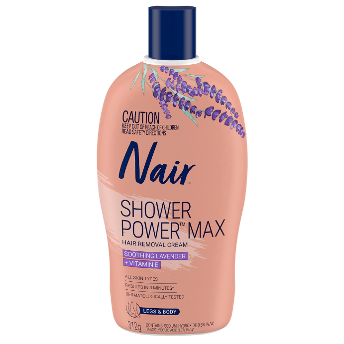 Nair Shower Power Max Hair Removal Cream For Legs & Body 312g