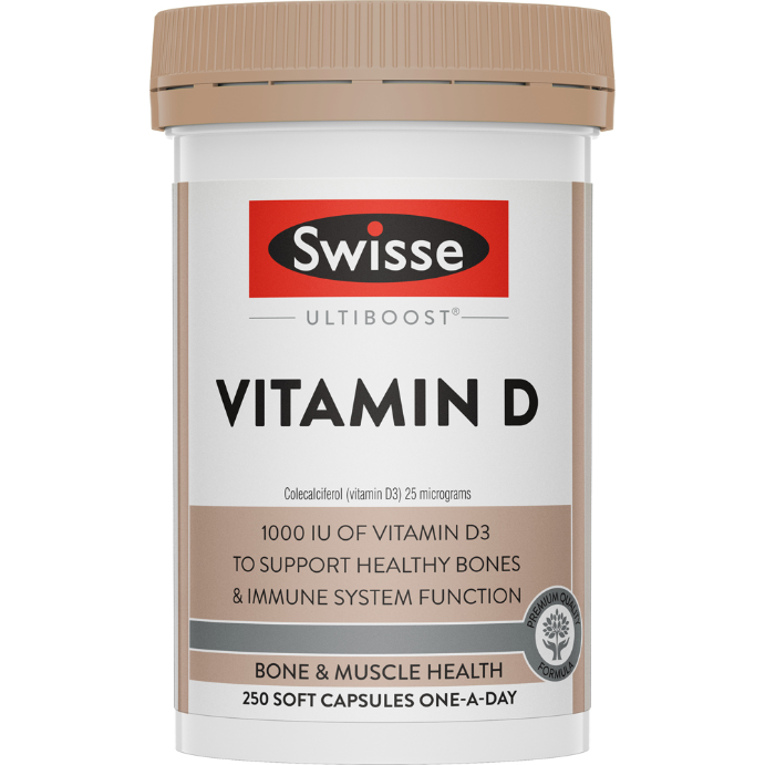 Swisse Ultiboost Vitamin D 250 Capsules