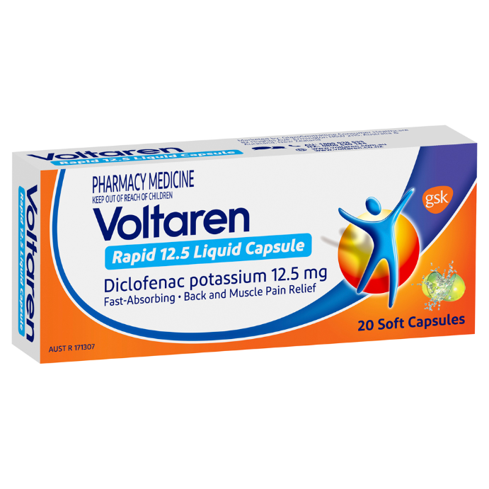 Voltaren Rapid 12.5 20 Liquid Capsules
