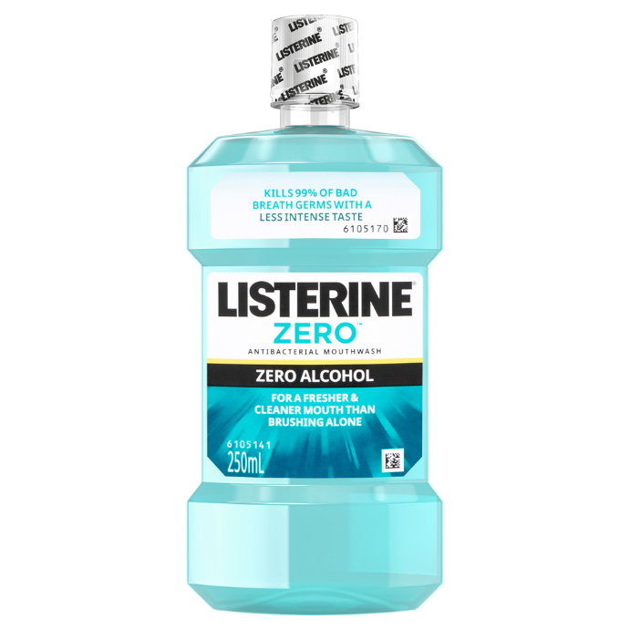 Listerine Zero Alcohol Antibacterial Mouthwash 250mL