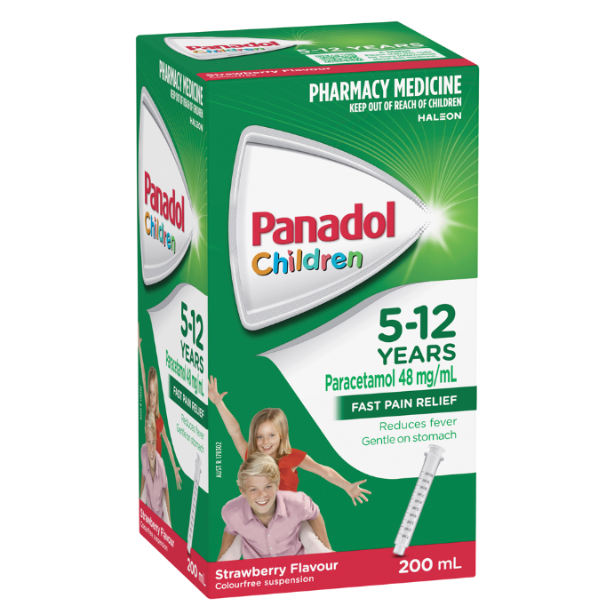 Panadol Children 5-12 Years Strawberry Flavour 200mL