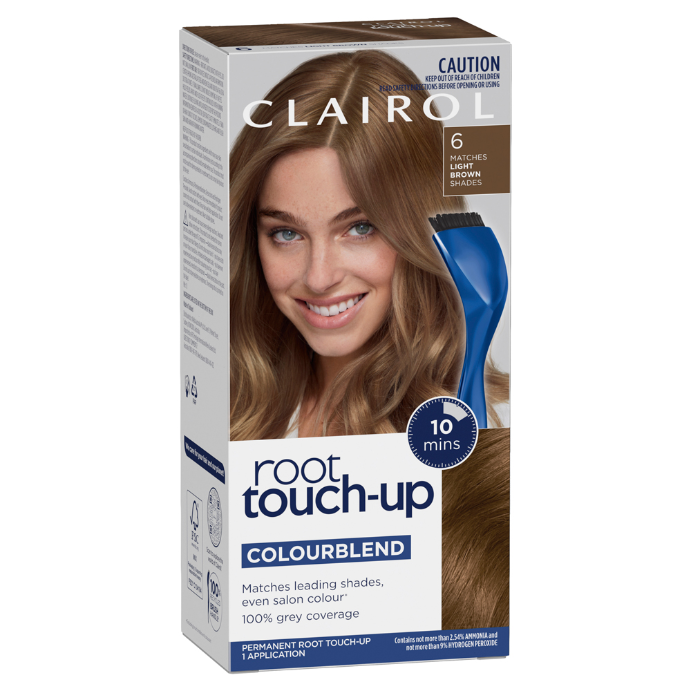 Clairol Root Touch Up Permanent Hair Colour 6 Light Brown 1 Pack