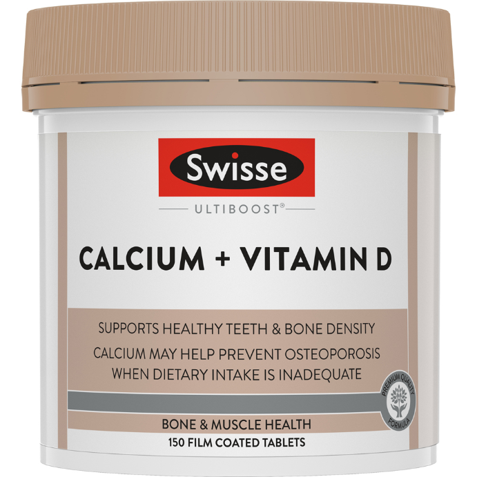 Swisse Ultiboost Calcium + Vitamin D 150 Tablets