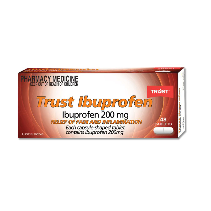 Trust Ibuprofen 200mg 48 Tablets