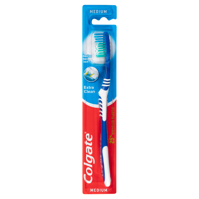Colgate Extra Clean Manual Toothbrush Medium Bristles 1 Pack