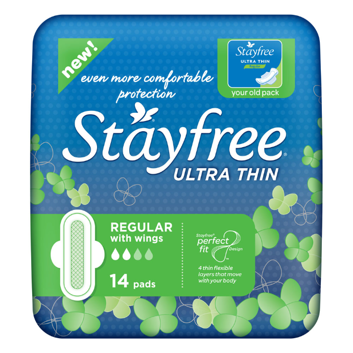Stayfree Ultra Thin Regular with Wings 14 Pack