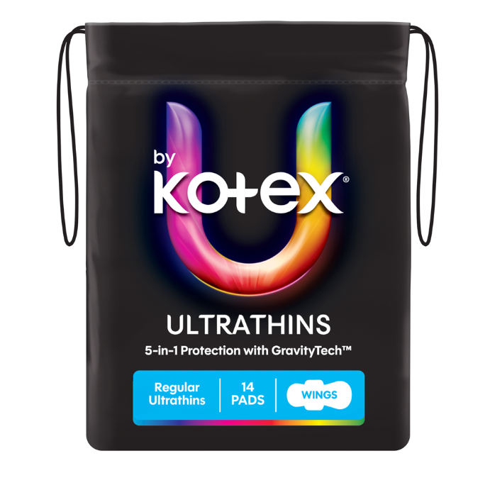 U By Kotex Regular Ultrathin Pads 14 Pack
