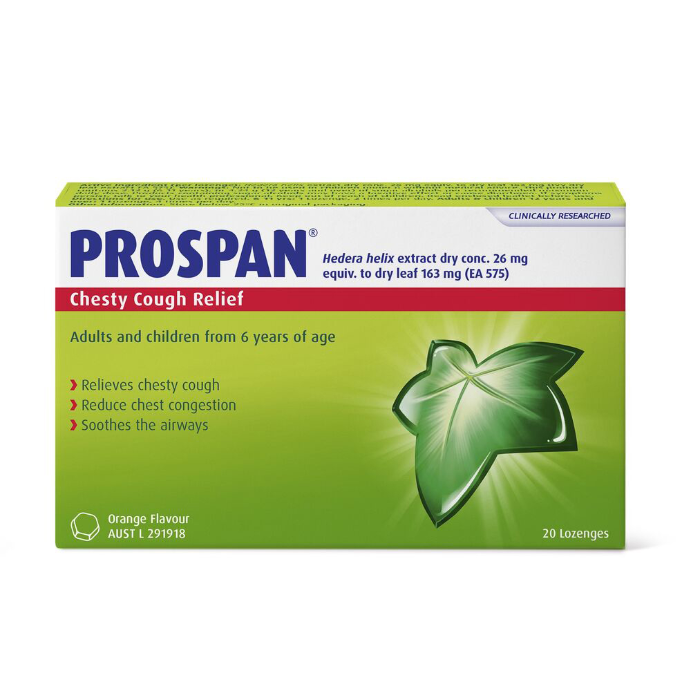 Prospan Chesty Cough Lozenges Orange 20 Lozenges