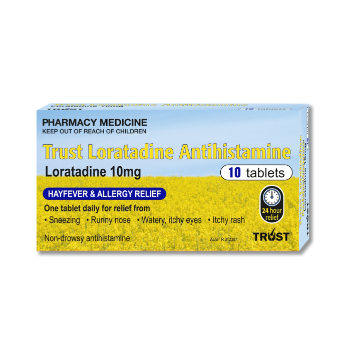 Trust Loratadine 10mg 10 Tablets